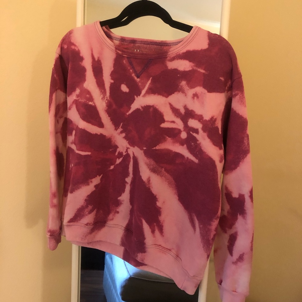 Custom Bleached Tie Dye Crew Neck